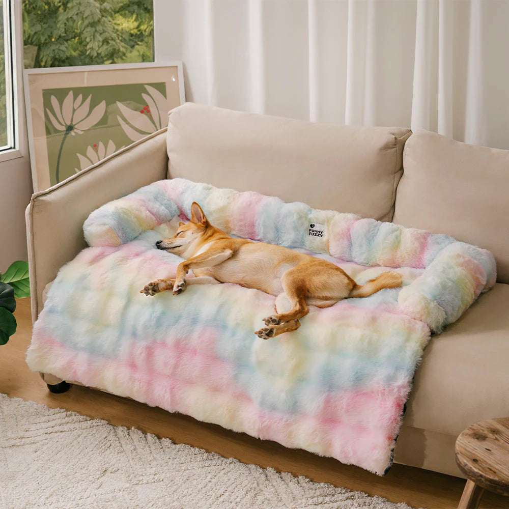 Fluffy Fuzzy Calming Dog Bed Sofa Protector Pet Mat