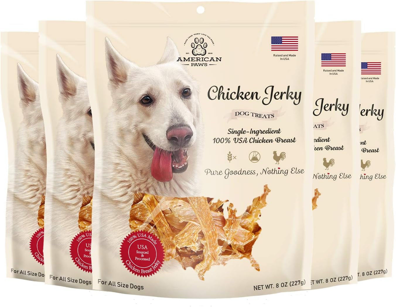 Chicken Jerky Dog Treats Made in USA (5 LB)