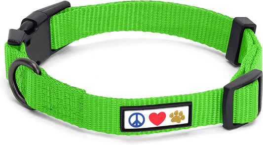 Dog Collar for Large Dogs Adjustable Dog Collar Heavy Duty Waterproof Collars for Dogs with Quick-Release Buckle - Green Dog Collar for Large Breeds