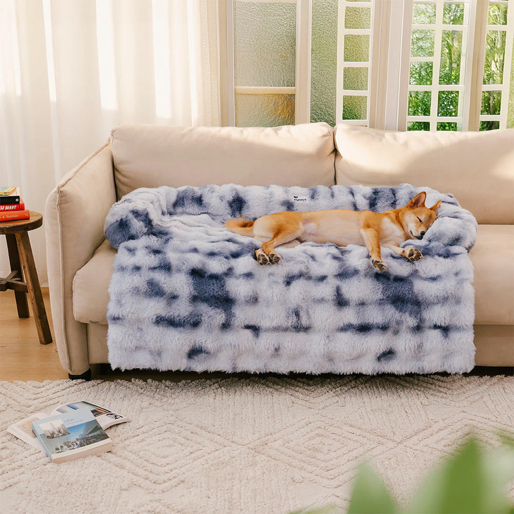 Fluffy Fuzzy Calming Dog Bed Sofa Protector Pet Mat