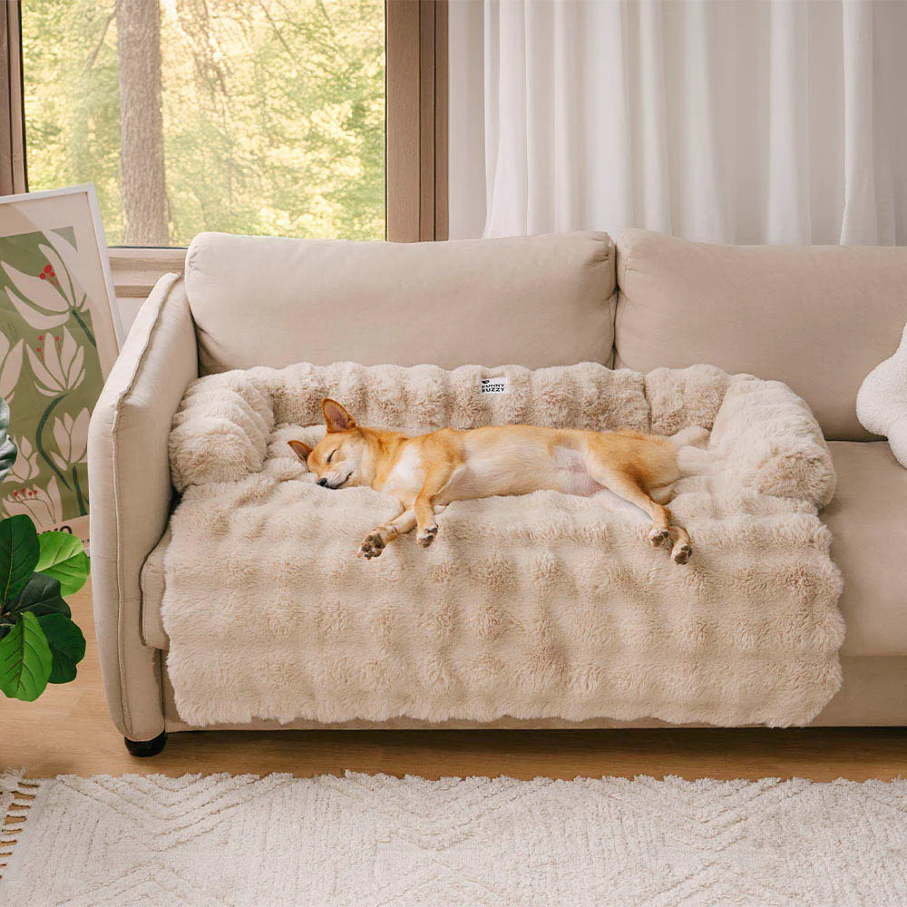 Fluffy Fuzzy Calming Dog Bed Sofa Protector Pet Mat